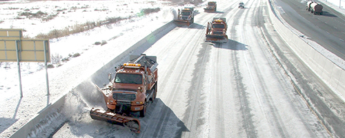 Clearing Winter Storm, US Highway 70, Castle Dale, Utah, Winter