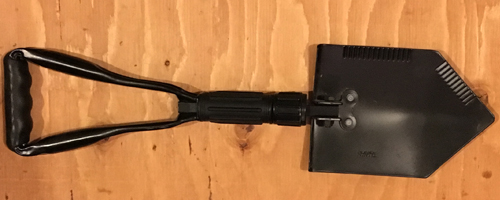 A small utility shovel